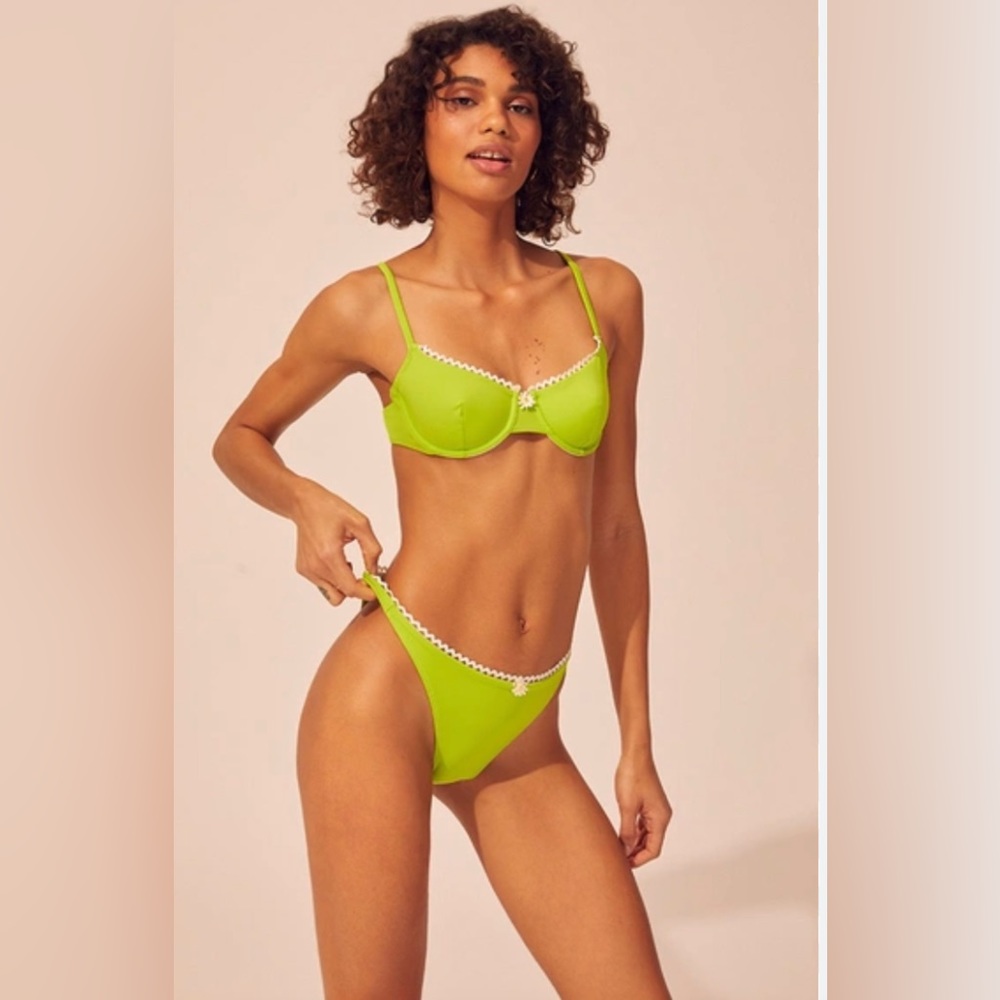 Solid & Striped | Daphne Top & Bottom | Lime | S | NWT